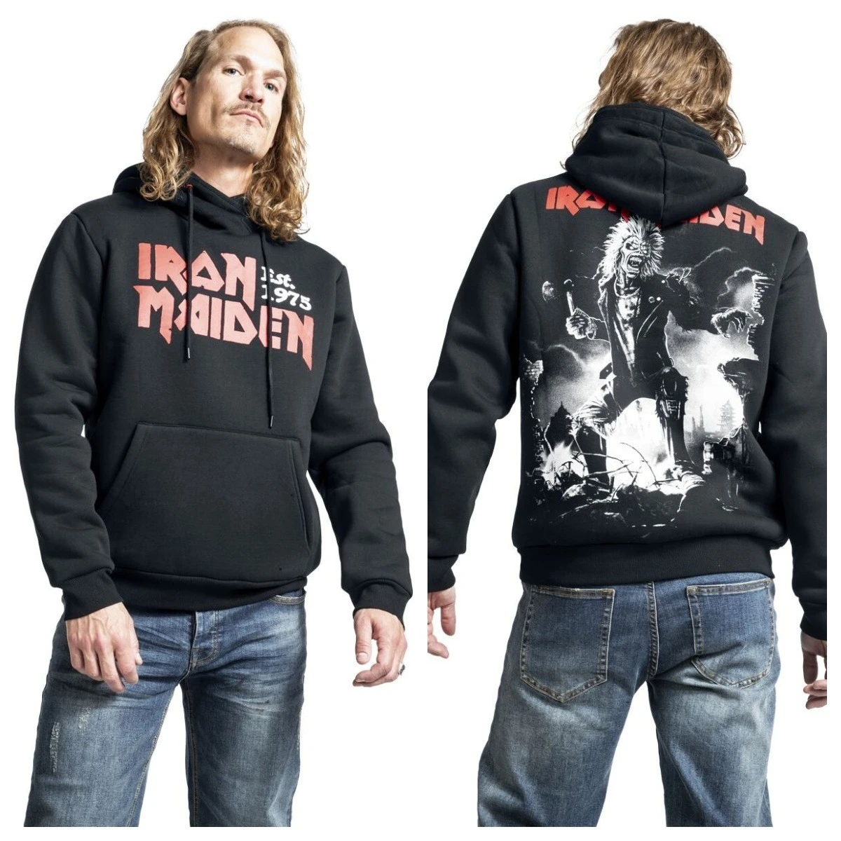 Koleksi Signature Baru _ Hoodie Iron Maiden 2026 Musim Gugur dan Musim Dingin Mewah Berkualitas Tinggi untuk Pria dan Wanita Atasan Y2k