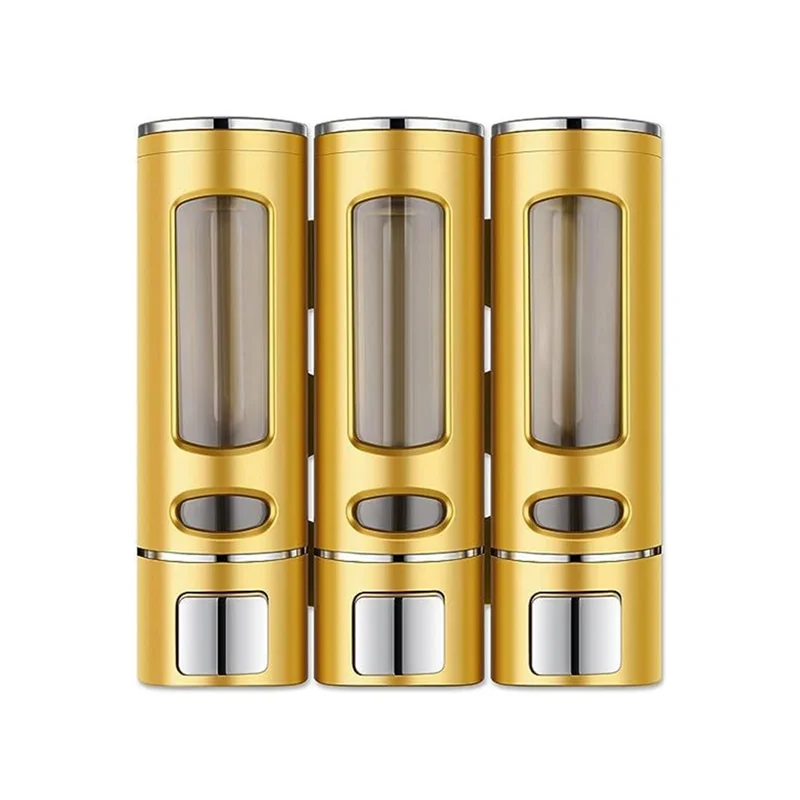 

AA81-3-In-1 Room Wall Mounted Bathroom Shower Pump Dispenser Organizer Shower Pump Dispenser Conditioner Container Bottle