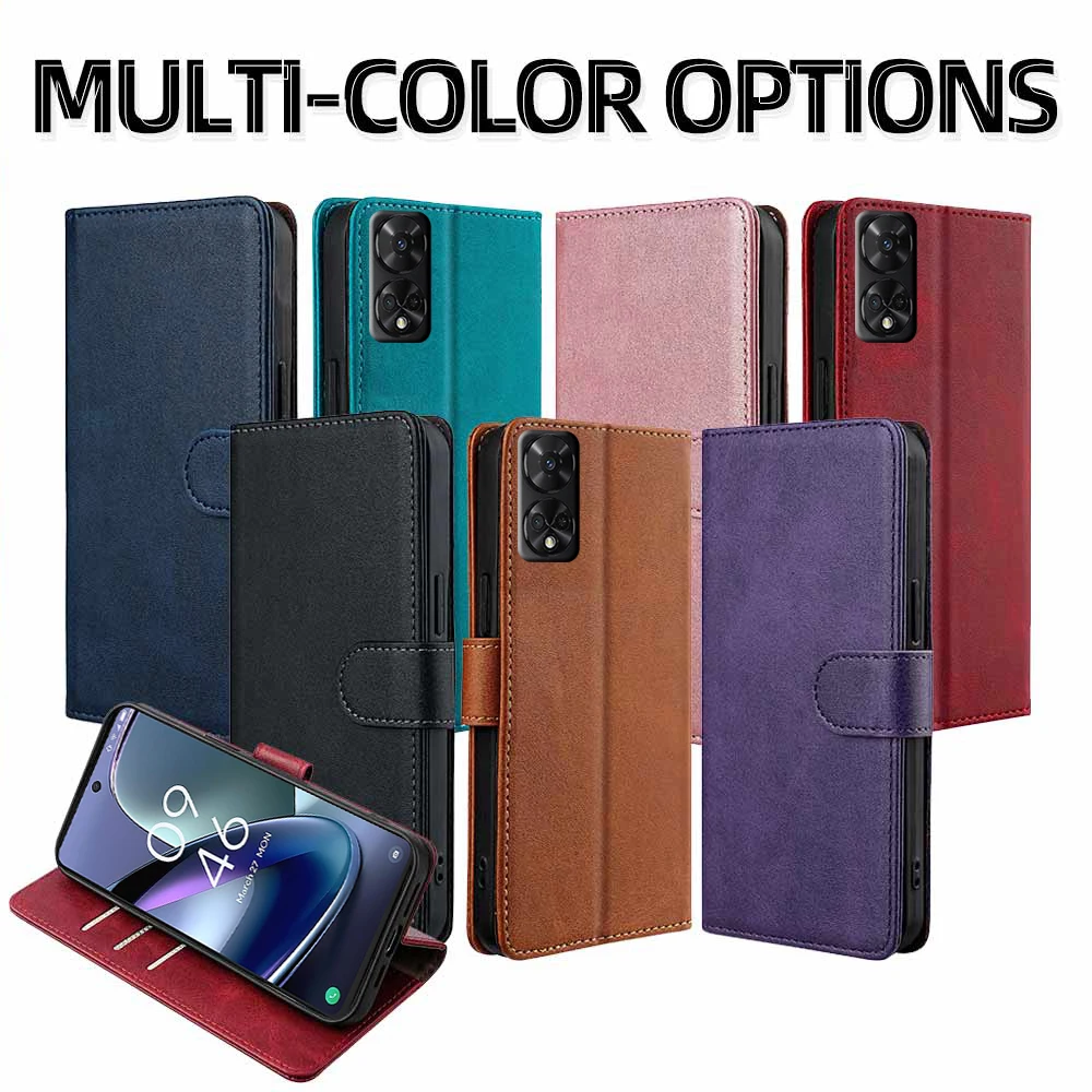 الأعمال الوجه قضية الهاتف المحمول ل TCL 505 502 501 50 SE XL 4G 50 5G الجلود غطاء للحماية الكاملة محفظة للعملة حقيبة الهاتف Funda