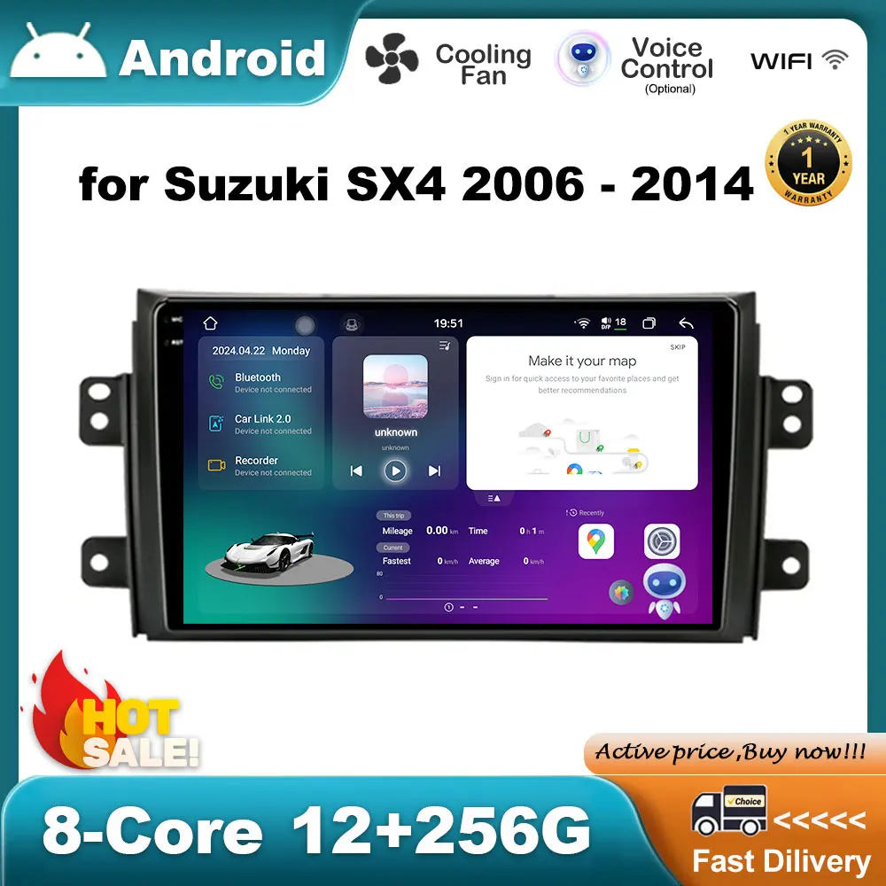 

for Suzuki SX4 2006 - 2014 GPS Navigation Android Intelligent System Car Video Radio Multimedia Player Bluetooth WiFi Head Unit