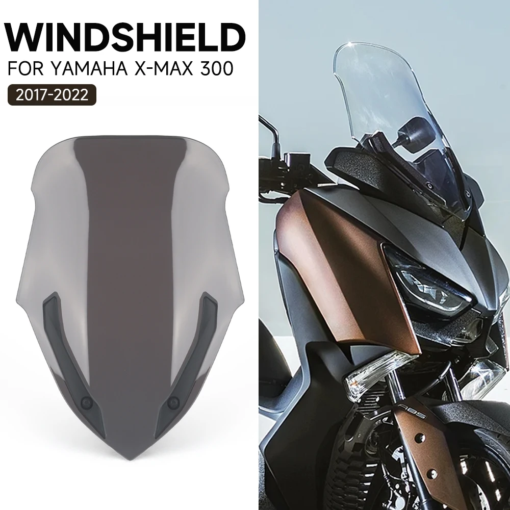 

For Yamaha Xmax X-max 300 Xmax300 X-max300 2017-2022 Motorcycle Front Windscreen Windshield Wind Screen Shield Deflector Guard