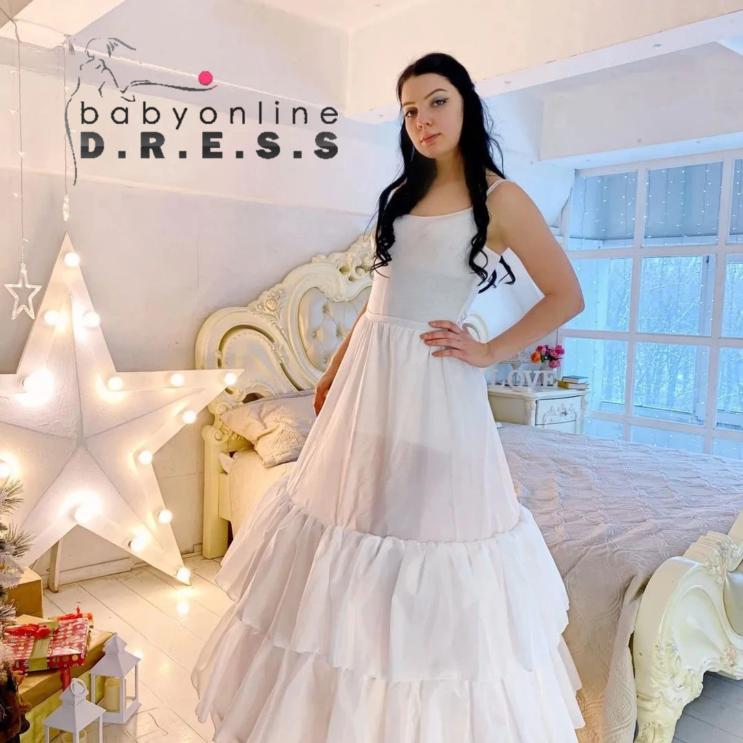 

BABYONLINE Underaskirt for Gown Bridal Petticoats A-Line Floor Length Wedding Petticoat Underskirt Crinoline Half Slip