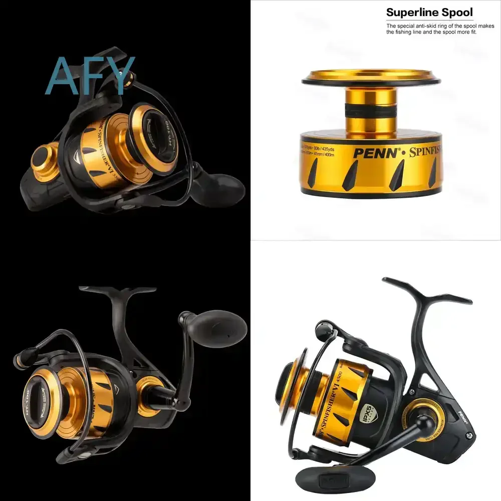 Spinfisher VI SSVI 3500-10500 for 2026 Spinning Fishing Reel Full Metal Saltwater Deep Sea Fishing Reels with Strong Drag