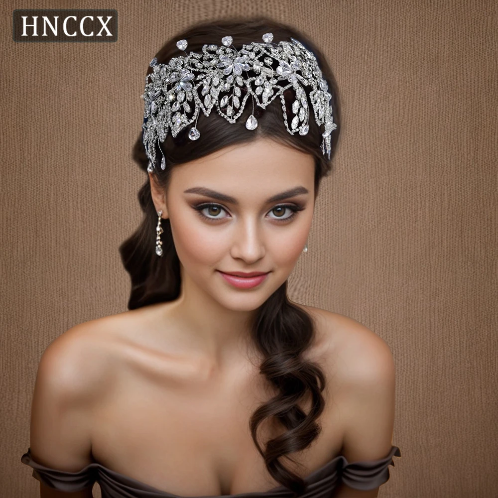 

HNCCX Bridal Wedding Headband Luxury Crown Headdress Ornaments Vintage Women Tiaras Princess Party Hair Accessories CP426