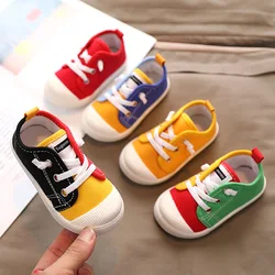 Jongens Canvas Schoenen Sneakers Meisjes Tennis Schoenen Lace-Up Kinderen Schoeisel Peuter Geel Chaussure Zapato Casual Kids Canvas Schoenen