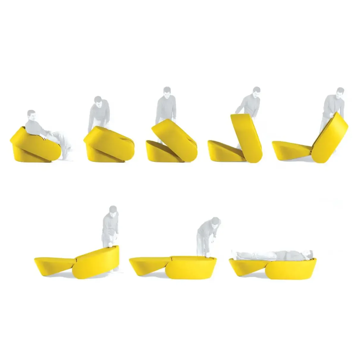 Single folding sofa bed dual-purpose small apartment multi-functional double-seat fabric leather sofa