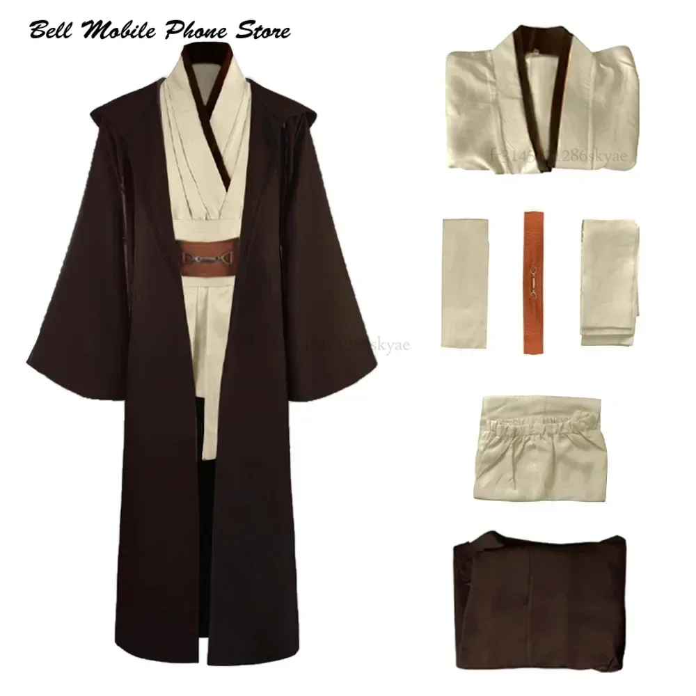 2024 Halloween Jedi Role Playing Obi-Wan Kenobi Cos Costume New Version High Quality Star Soft Polyester Wars Costume