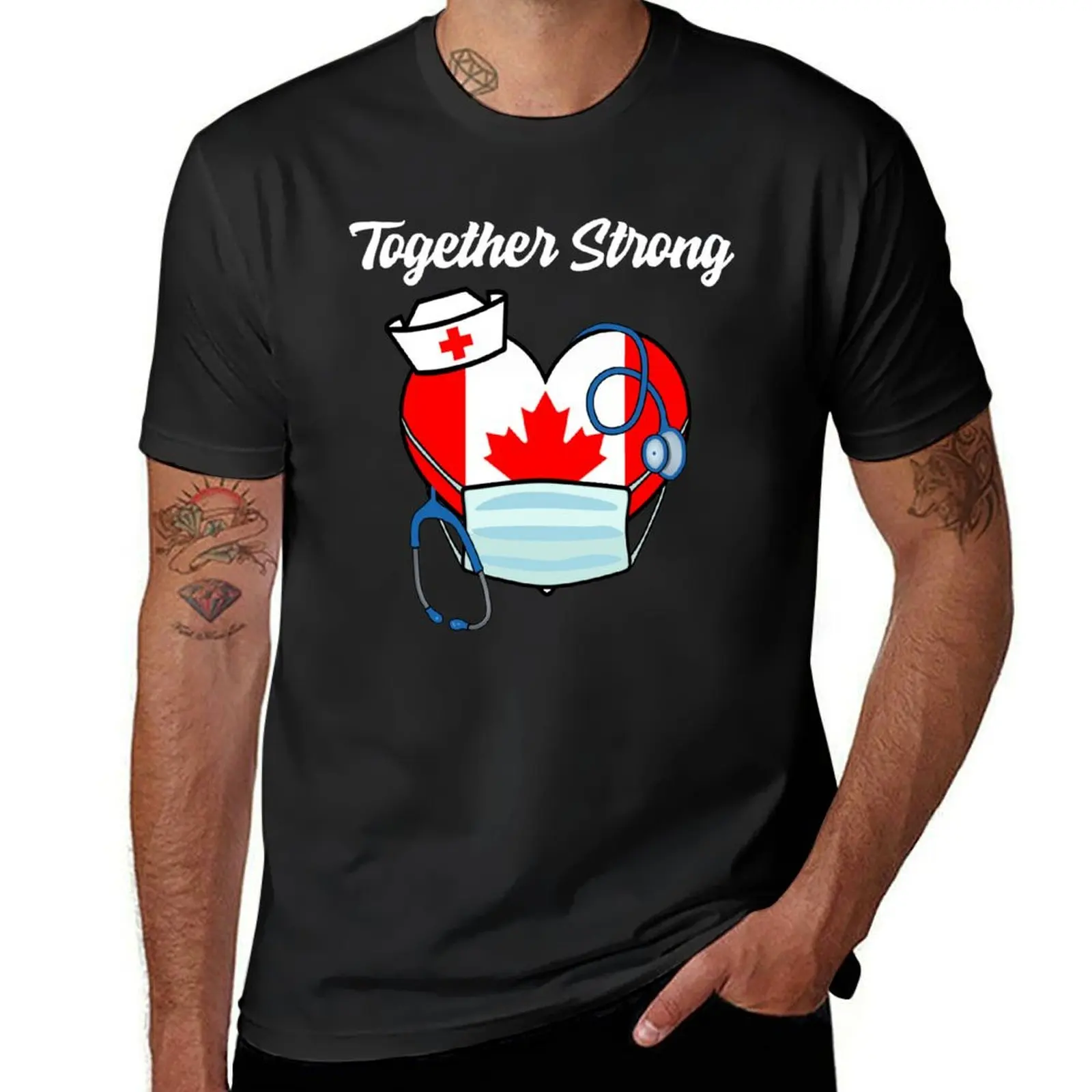 Together Strong - Cursive T-Shirt sports fans customizeds cute clothes boys whites Men's t-shirt