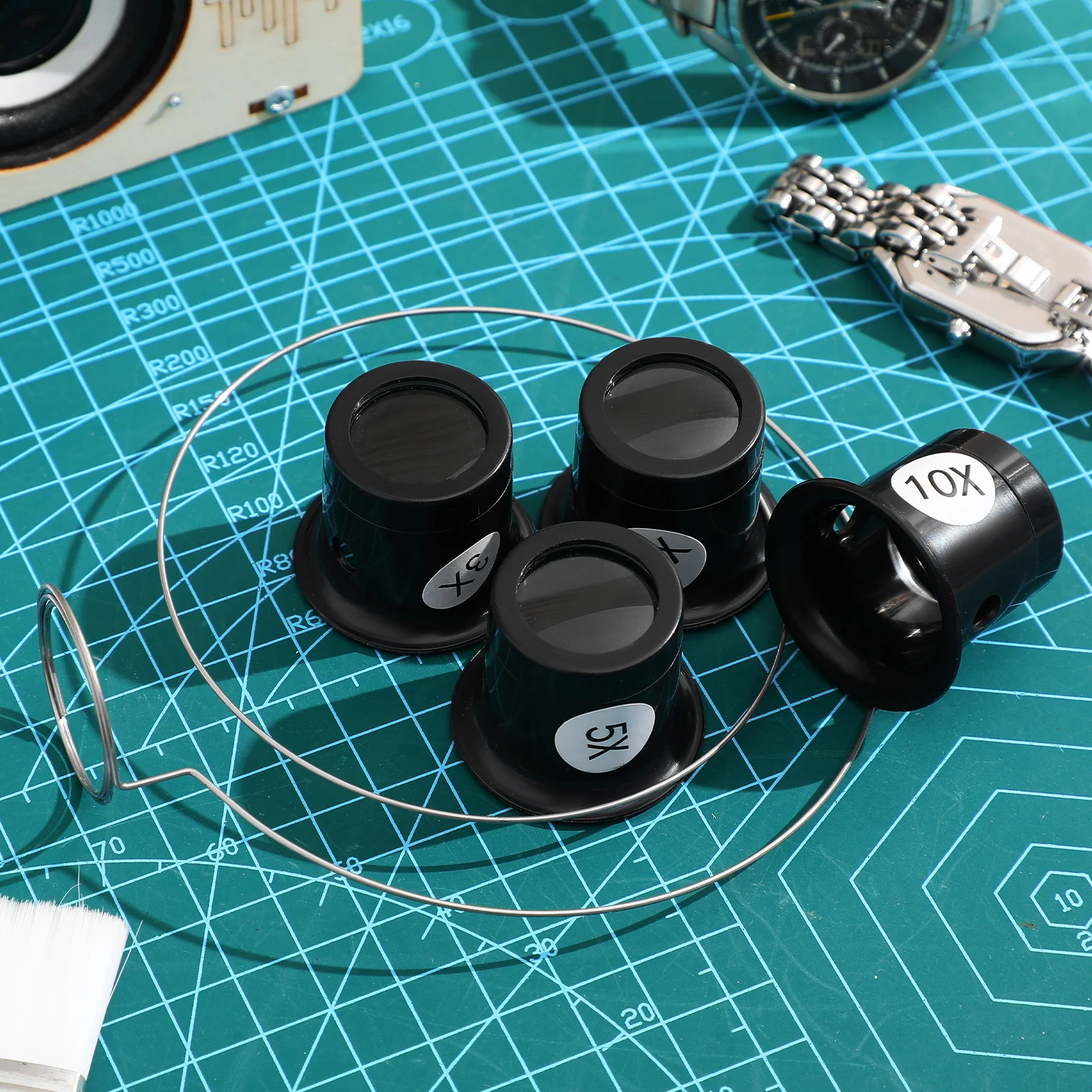 

1 set Eye Mount Magnifying Glass Watch Loupe Hands-Free Headband Magnifier For Precision Repair Jewelry Clock Tool Industrial