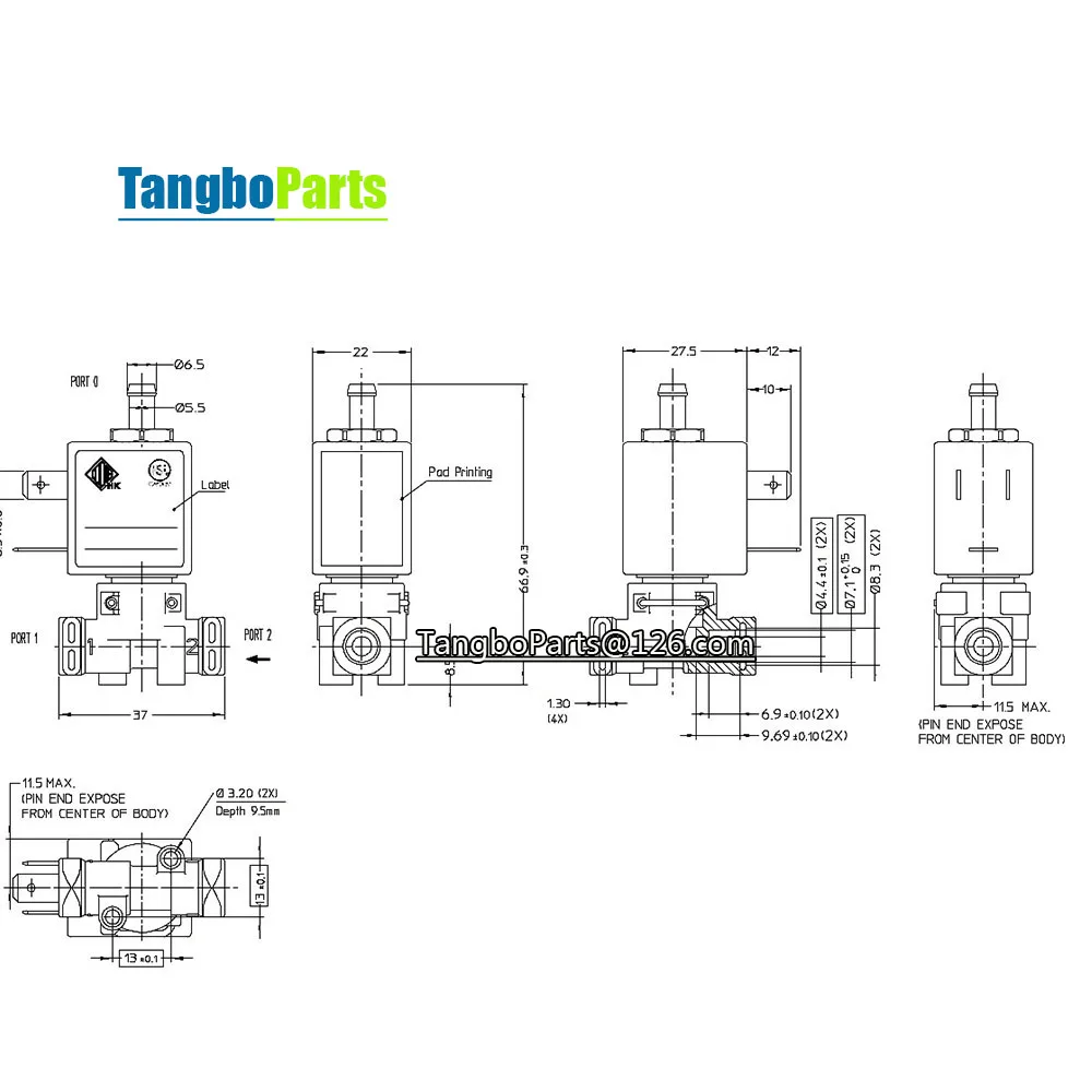 Électrovanne ODE DN1.2mm Eau et vapeur — détail 1