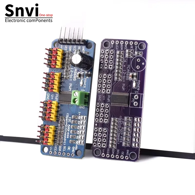16-Channel PWM Servo Driver Board Module, Robot Controller, I2C Interface Driver