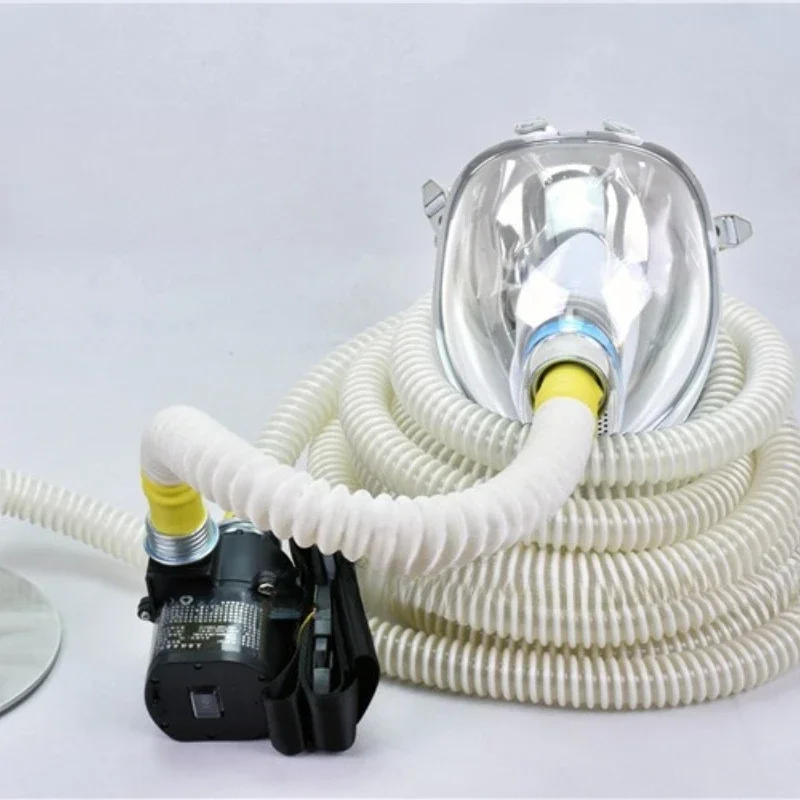 Single electric air supply long tube respirator self-priming long tube air respirator