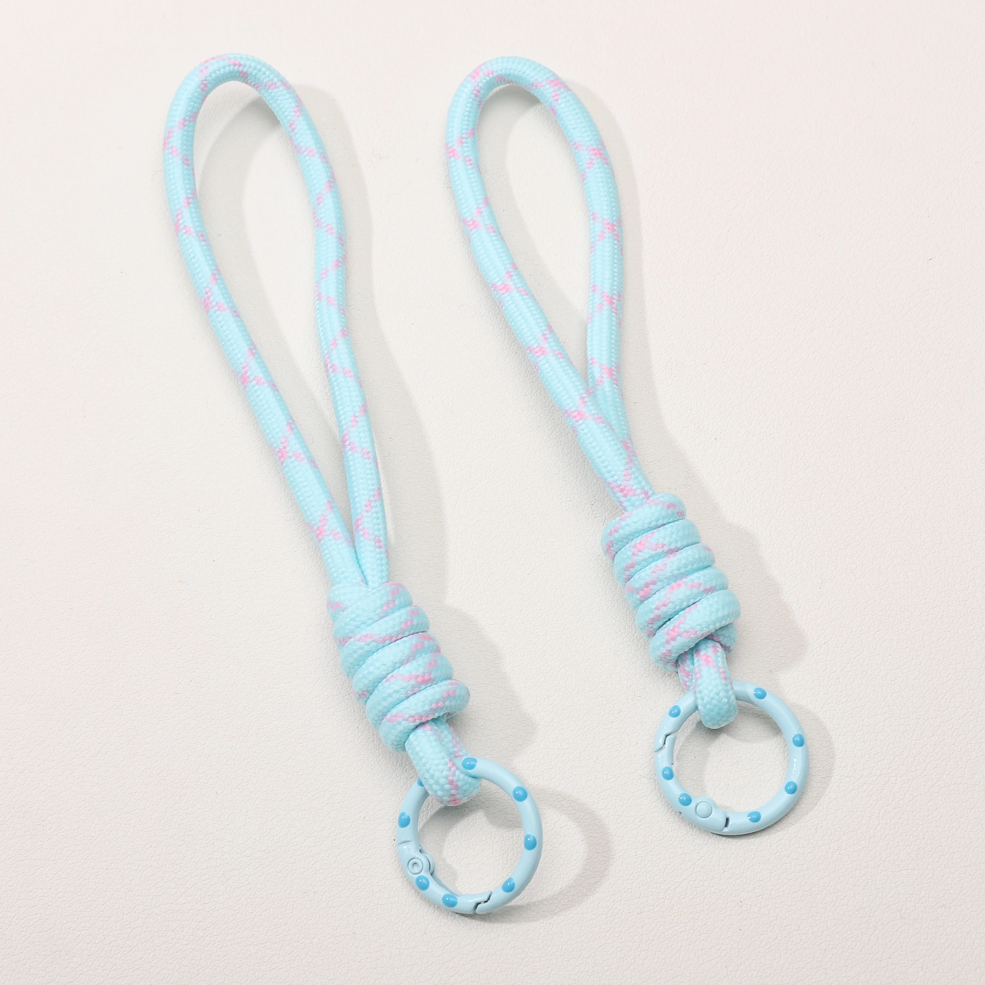 14,5 cm 1 Stück/Beutel Modisches mehrfarbiges geflochtenes Handy-Lanyard mit Anschluss für DIY-Schmuckherstellung, Handykette, Schlüsselanhänger-Zubehör – Detail 2