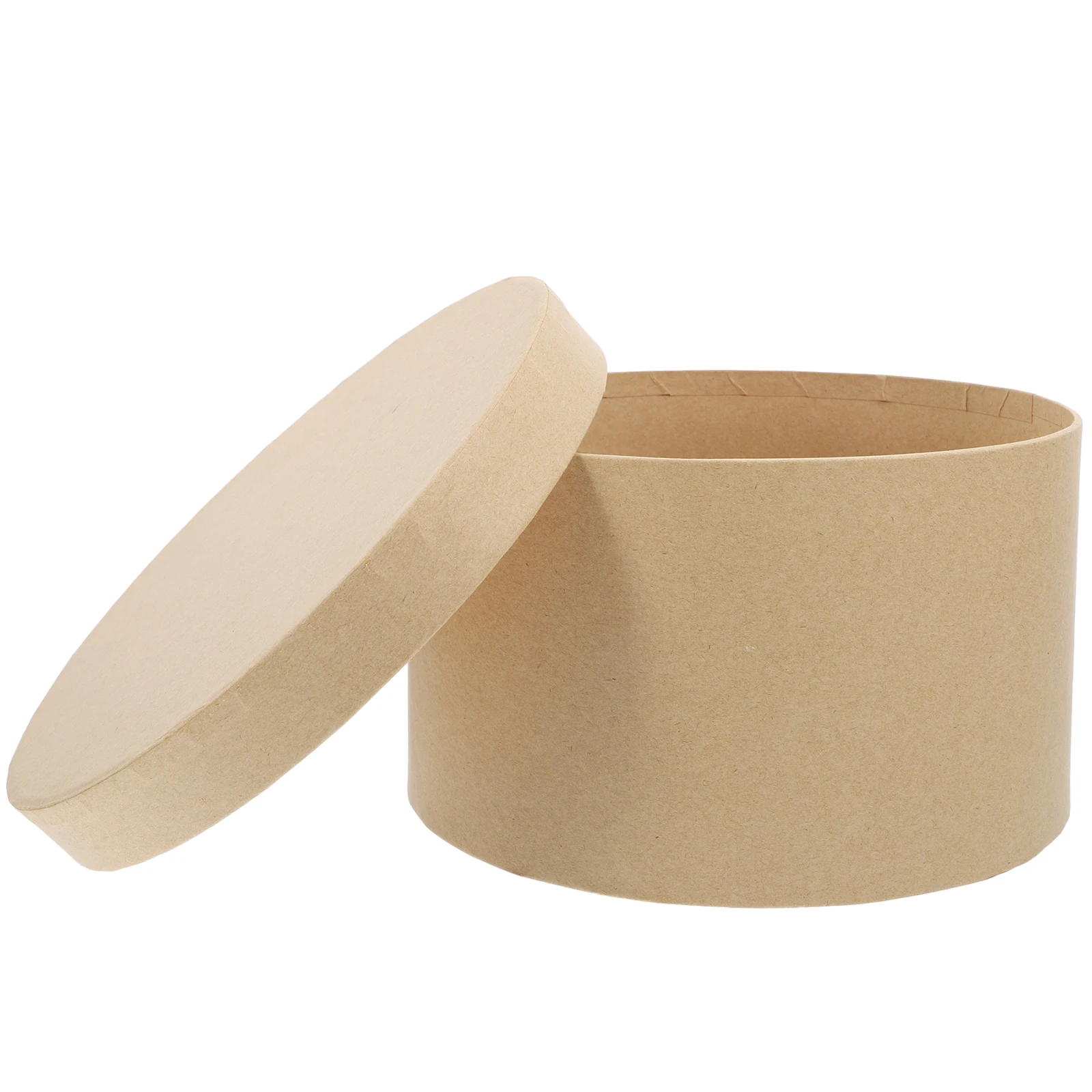 

1pcs Kraft Round Gift Box 12 5x12 5x6 Round Gift Box with Lid for Cookies Candies Cake Baking Storage Packaging