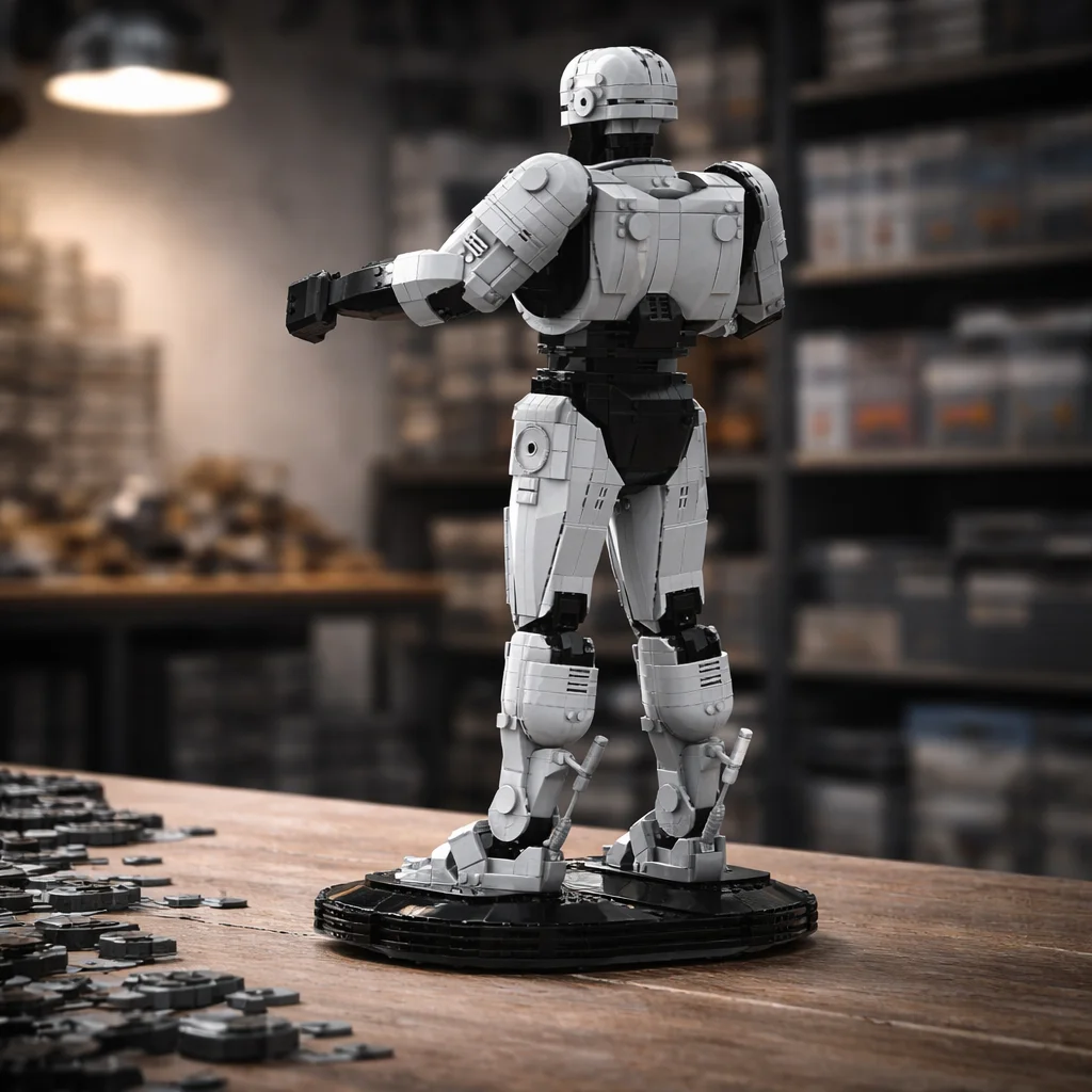 Klocki konstrukcyjne MOC Sci-F – Model Kit Robocop recenzja i cena