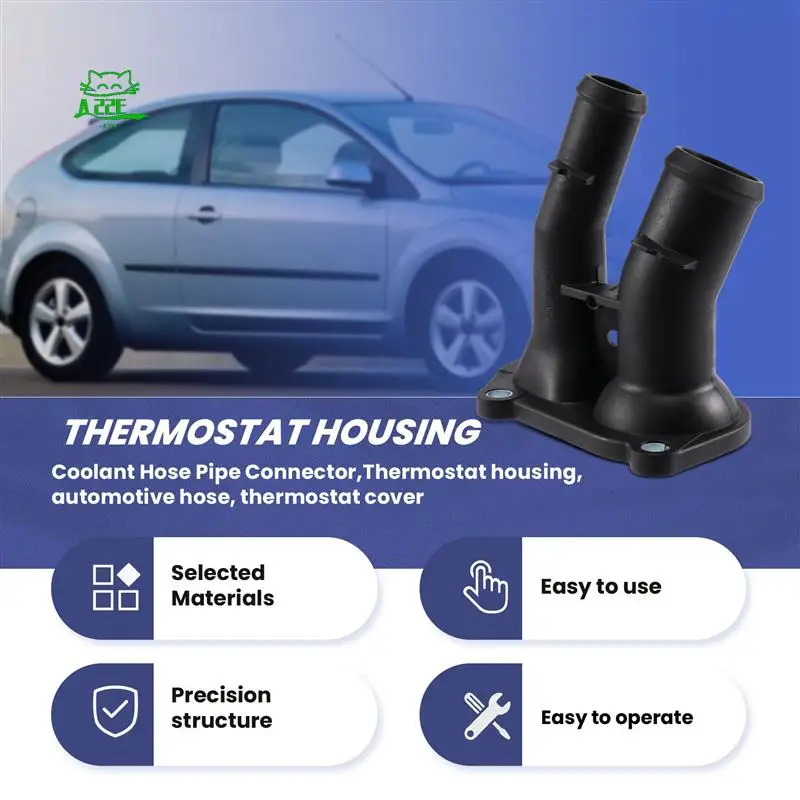 

A22E-корпус термостата, фланец охлаждающей жидкости, подходит для Ford C-Max Focus Fusion Mondeo Fiesta 2001-2012 1707050 2S6G-9K478-BC