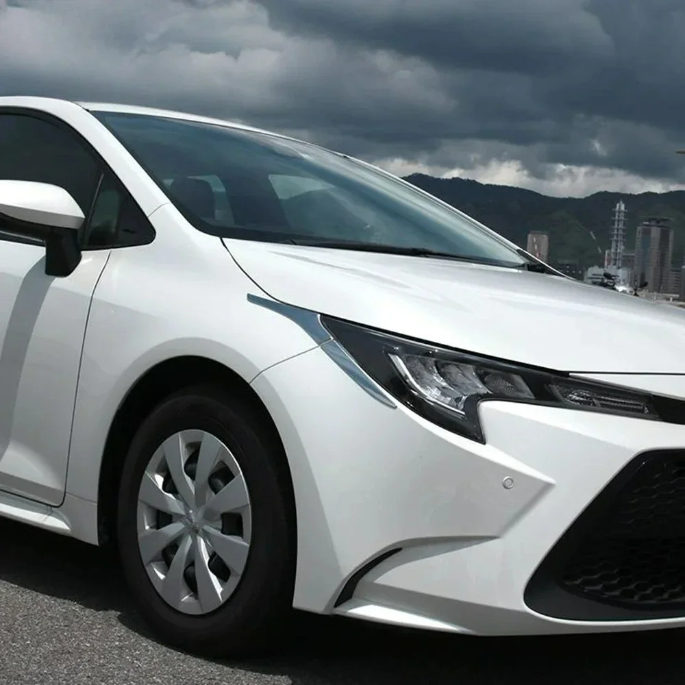 For Toyota Corolla Touring 2021-on Front Headlight Eyebrow Chrome Decorative Trim Strip Accessory
