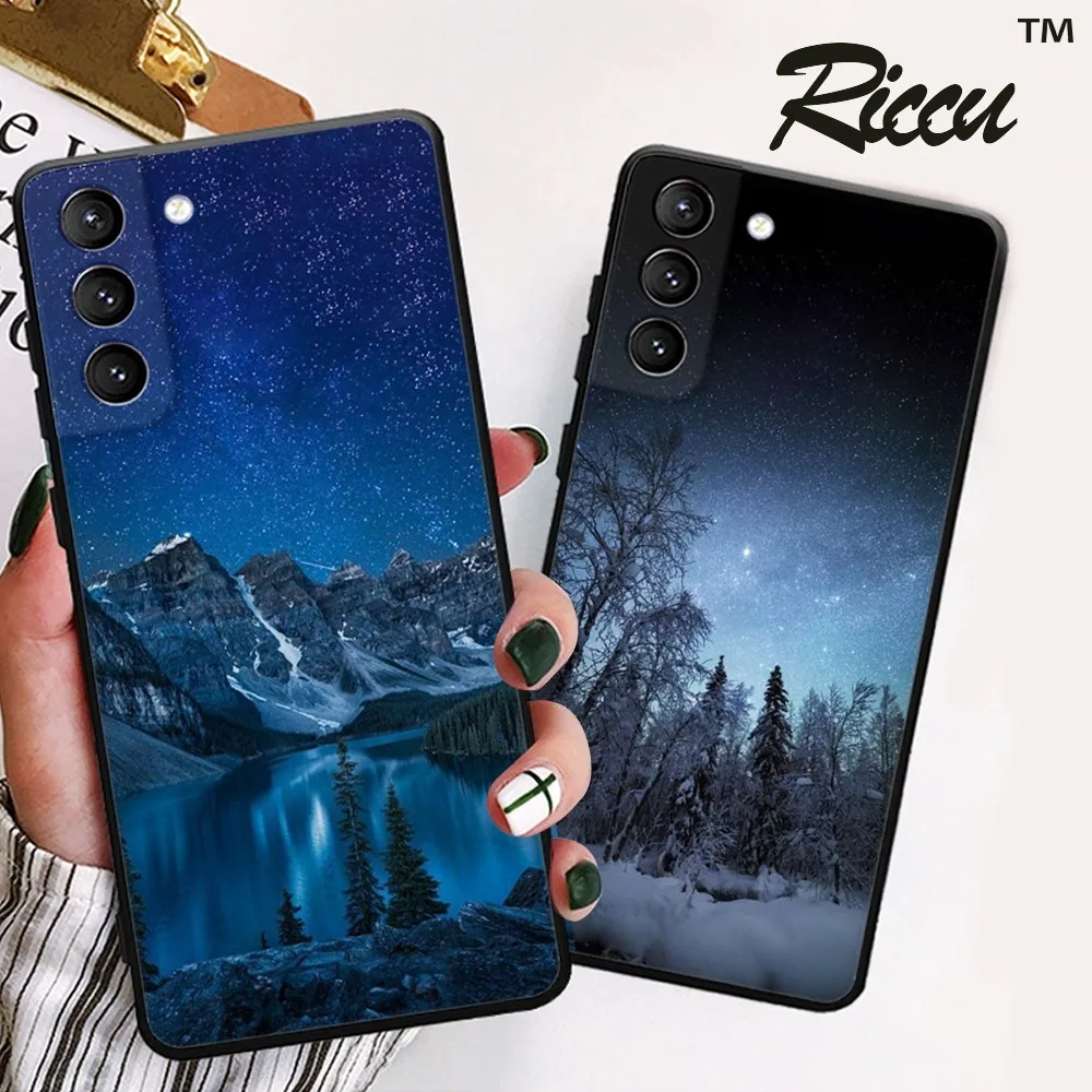 Starry Night Space Sky  Phone Case For Samsung Galaxy S22 23 21 S20 FE Ultra S10 S9 Plus S10e Note 20Ultra 10Plus Cover