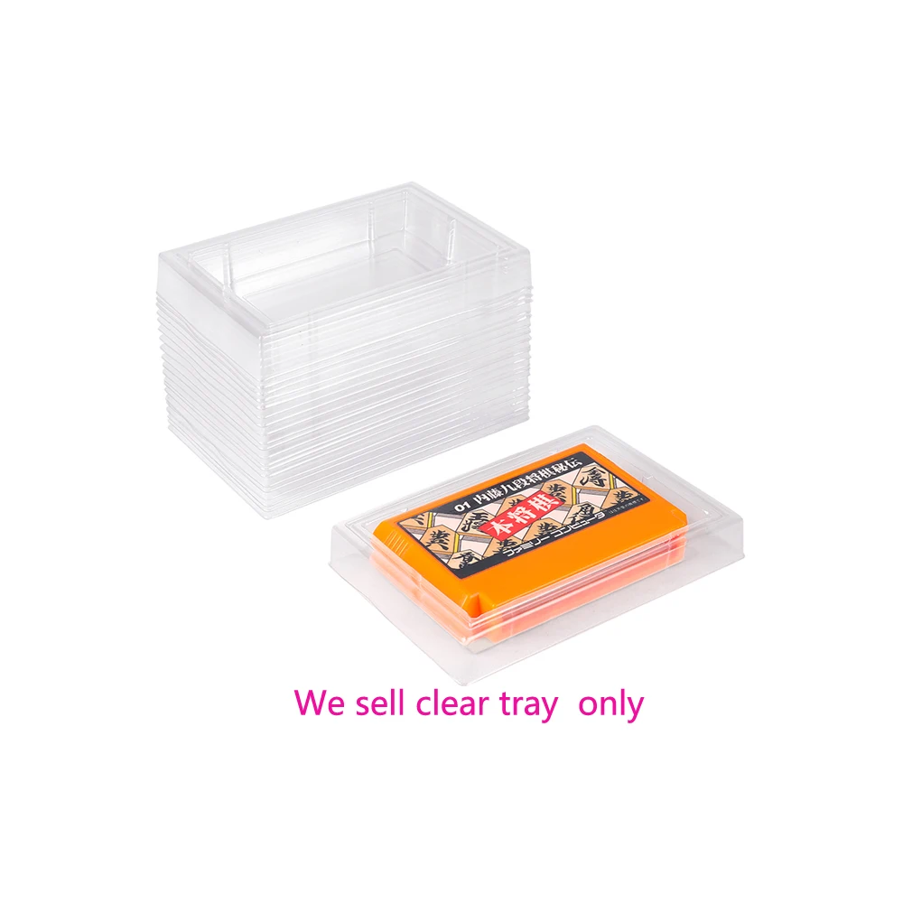 Clear Plastic tray board for FC Game Card Cartridge Cases Boxes Insert Inner Tray Inlay