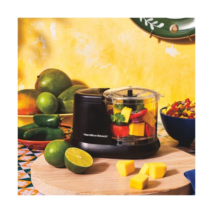 Kitchen Collection 1.5 Cup Food Chopper, Model 72410KC, Compact Manual Vegetable Cutter