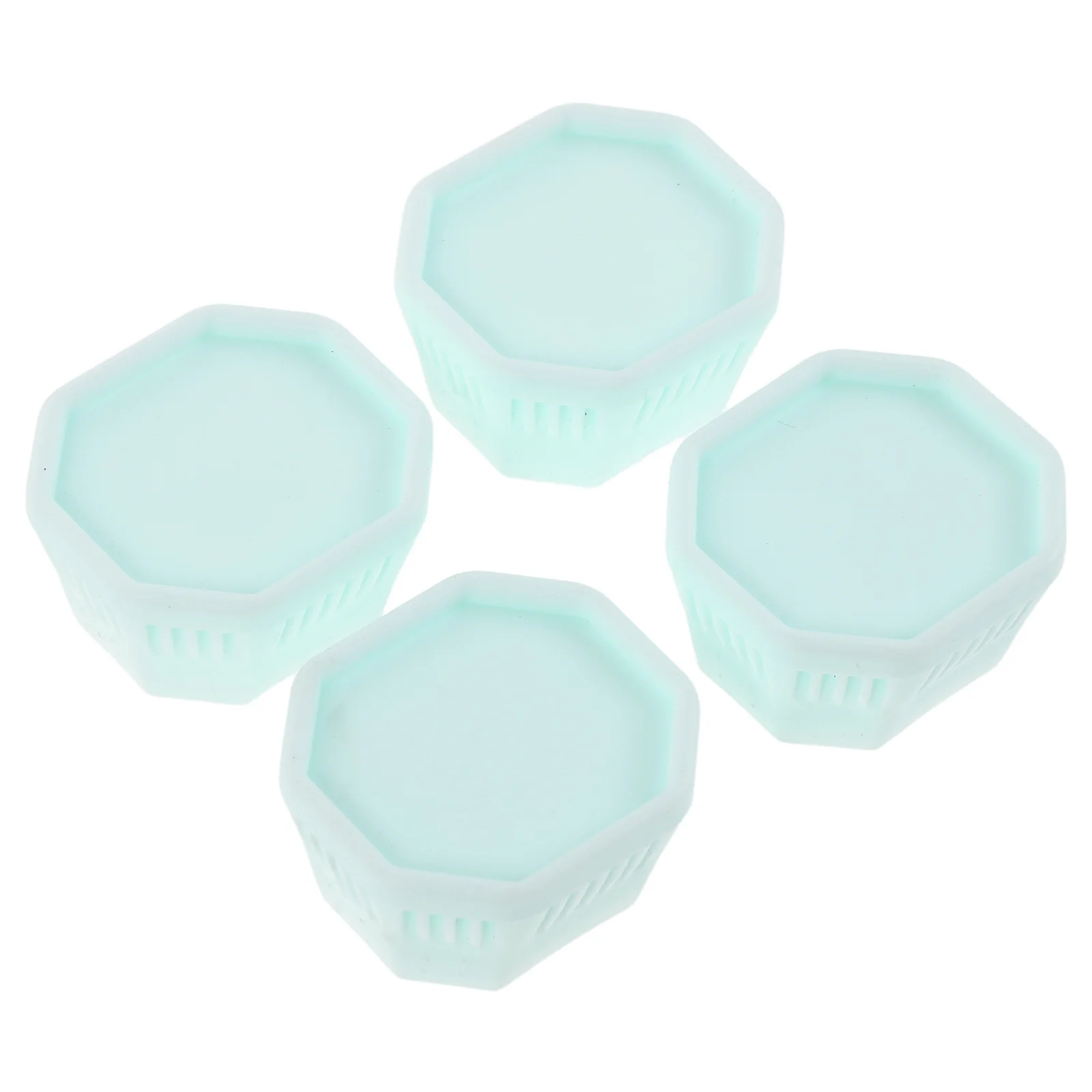 

4Pcs Badminton Racket Butt Cover Sky Blue White Universal Replacement End Cap Protective Bottom Grip Cover Racquet Handle