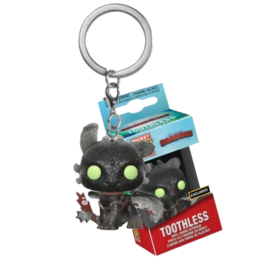 New Pocket Keychain http Dragons Keychains Black Dragon Toothless Action Figure Toy for Pendant