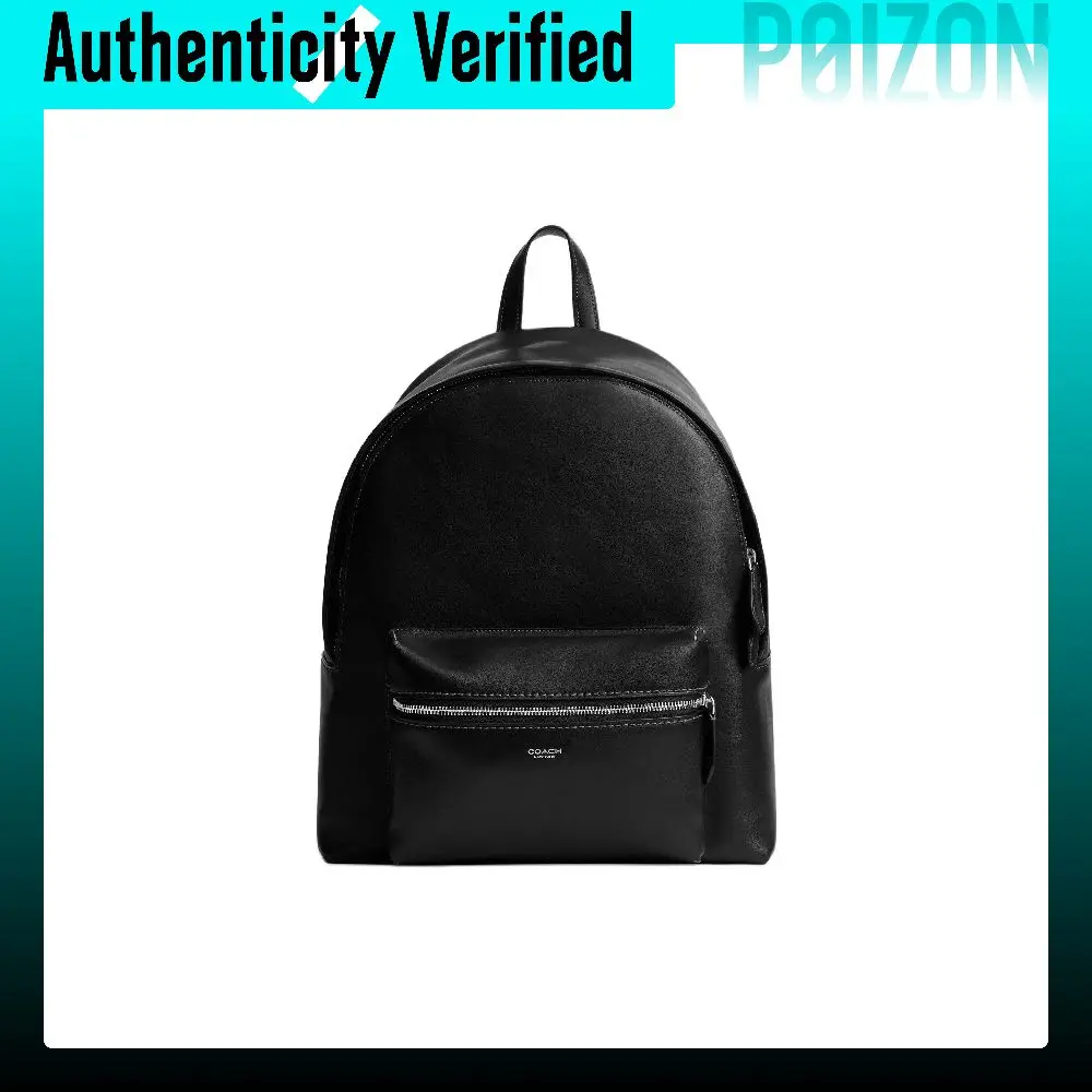 COACH Cow Leather Backpacks Large Unisex Black CCB81-BLK