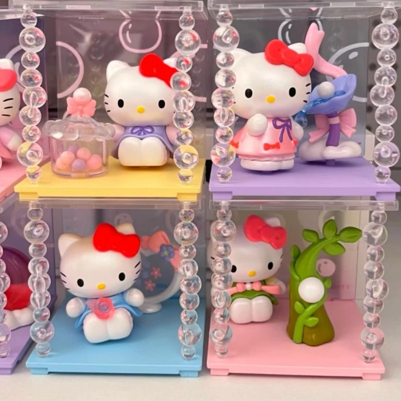 

Sanrio Hello Kitty Anime Figure Pearl Dream Shadow Series Blind Box Toys Model Collection Decoration Ornaments Kids Gifts