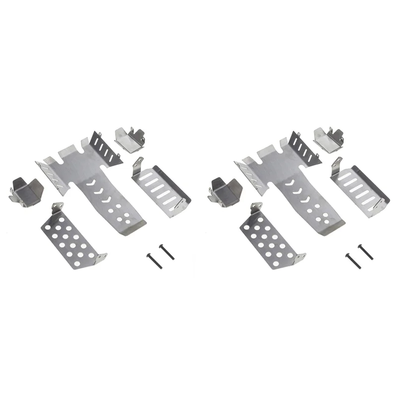 Hot-2X Rvs Chassis Armor As Protector Skid Plate Voor Vanquish VS4-10 Phoenix VS410 RC Crawler