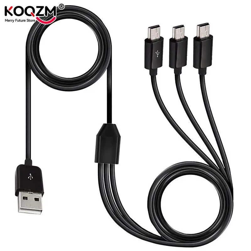 

1pc Portable USB 2.0 Type A Male To 3 Mini USB 5pin Male Splitter Y Data SYNC Charging Cable For Mobile Phone Tablet Power Bank