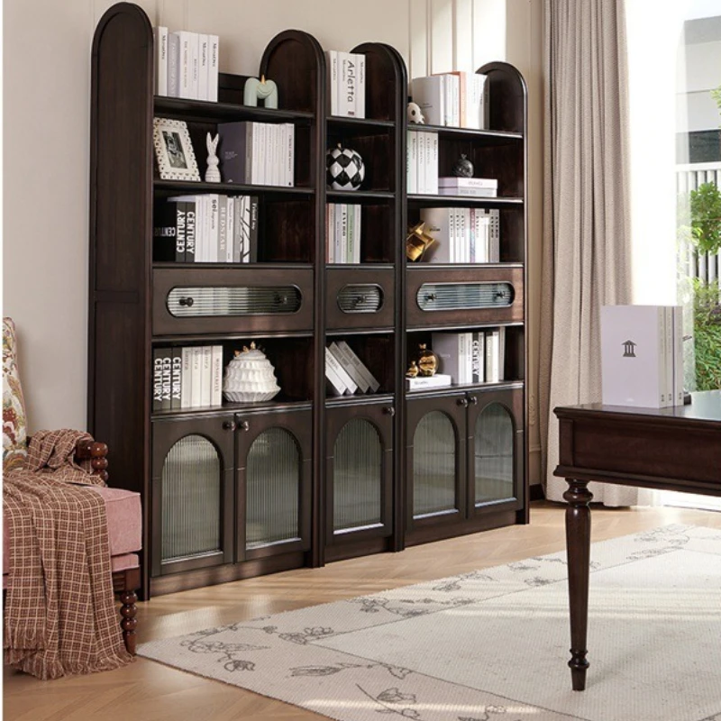 High-end Mid-style TV Stands Wood French Retro Living Room TV Stands Combination Smoked Advanced Home Furniture Ein Fernseher
