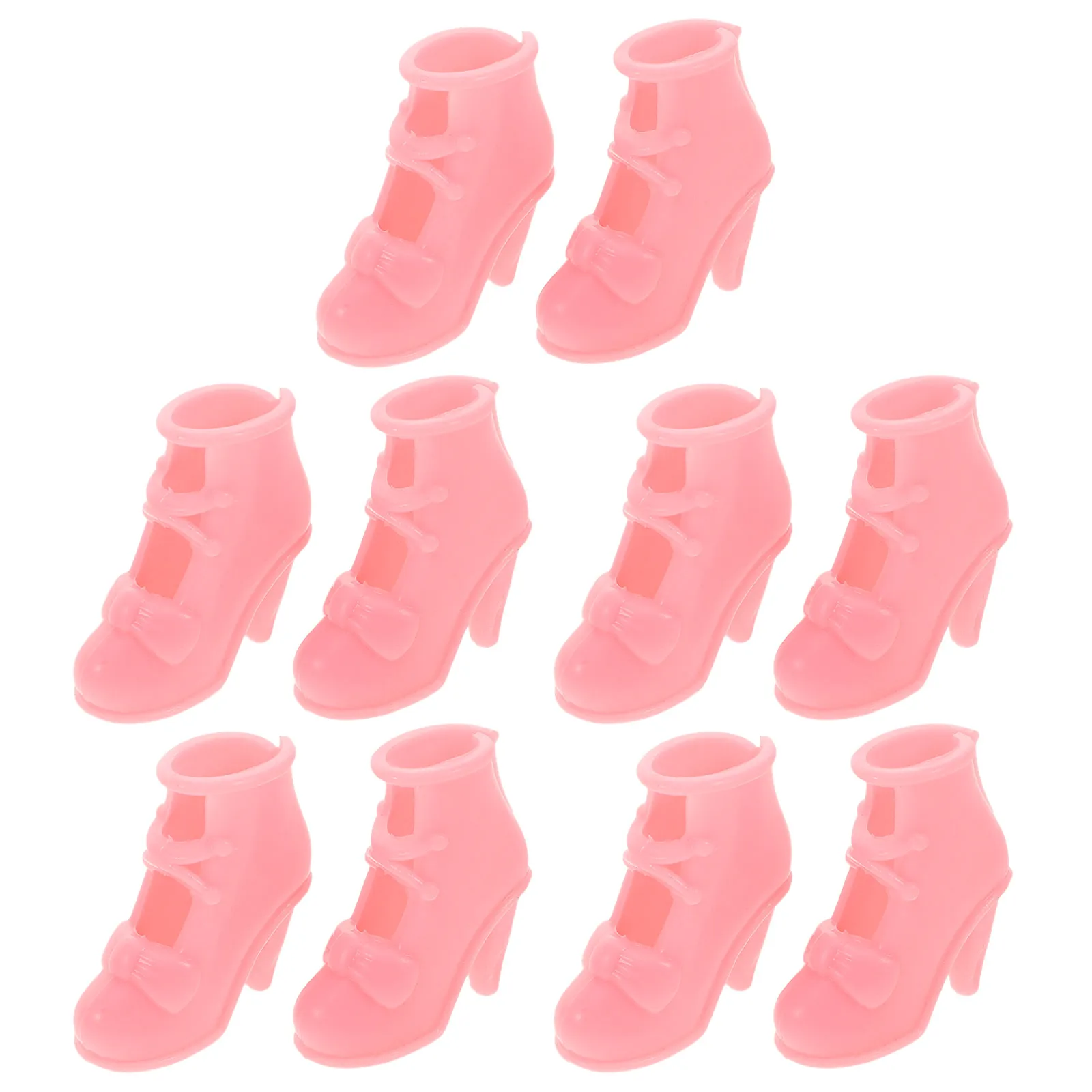 

10 Pairs Shoes Decor Children Accessories Miniature High Heels Boots Replace