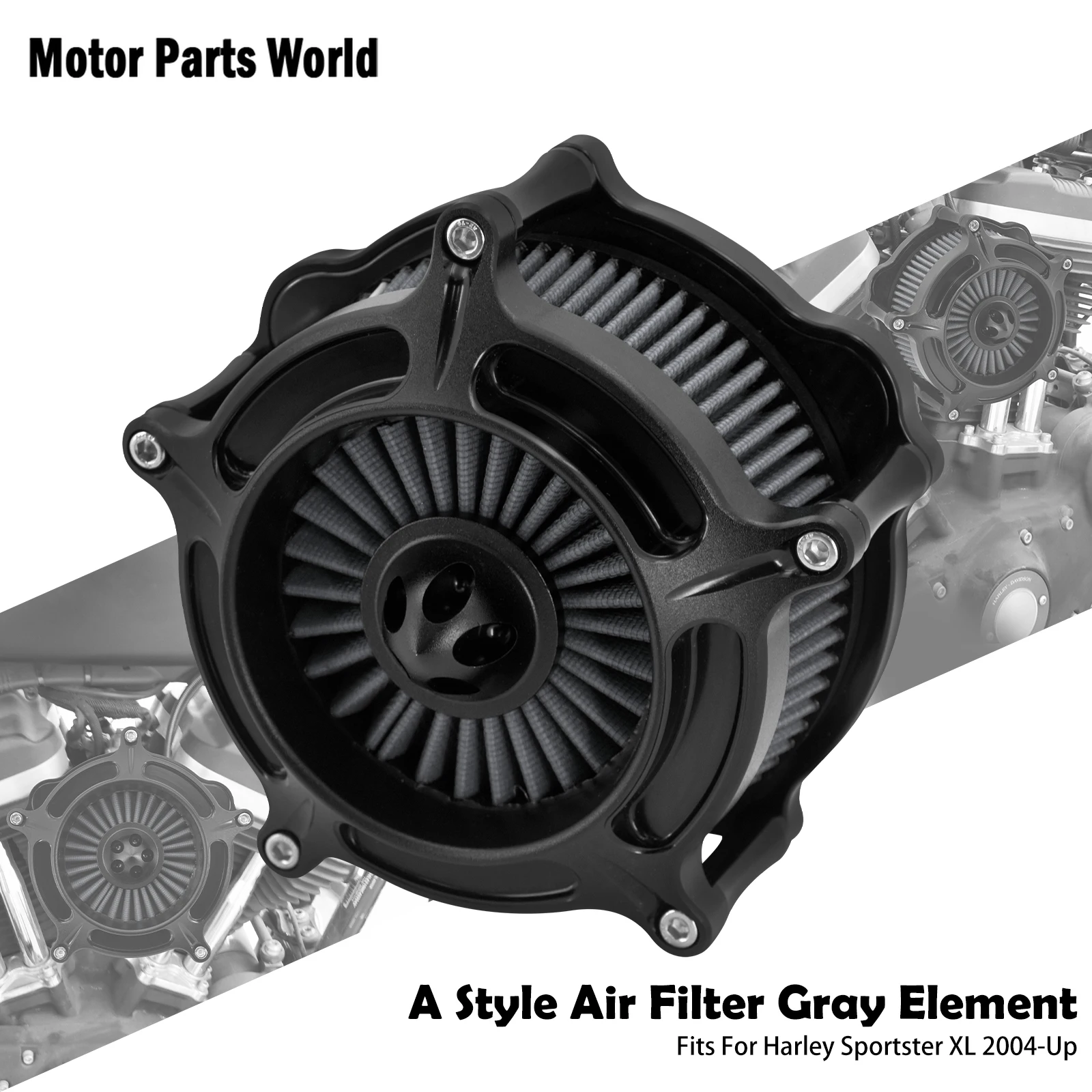 

1 комплект, воздушный фильтр для мотоцикла, серый элемент, воздухоочиститель, впускной фильтр для Harley Touring Road King 2008-2016 Softail Fatboy FXDLS