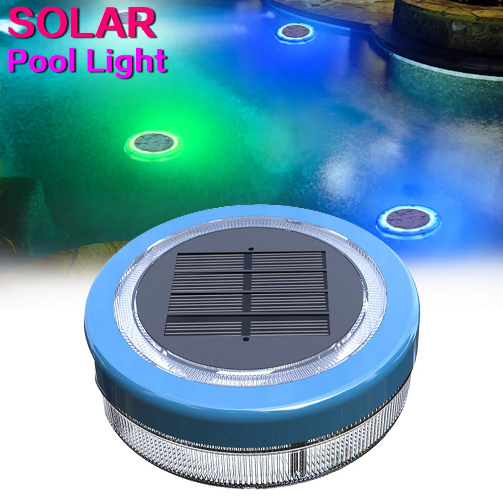 Solar Floating Pool Light Upgraded Waterproof Swimming Pool Lamp Outdoor Decorative LED Garden Stairs Lights Pond Aquarium Decor