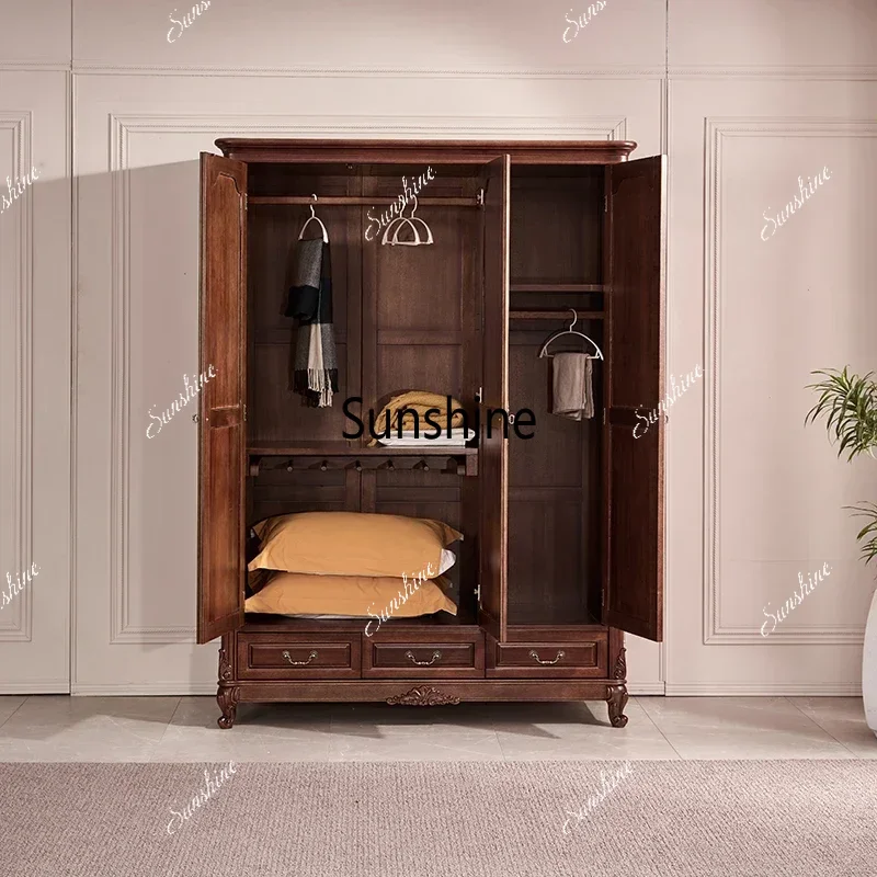 European Orgnizer Tall Wardrobes Luxury Storage Replica Wooden Bedroom Wardrobes Living Room Italian Muebles Unique