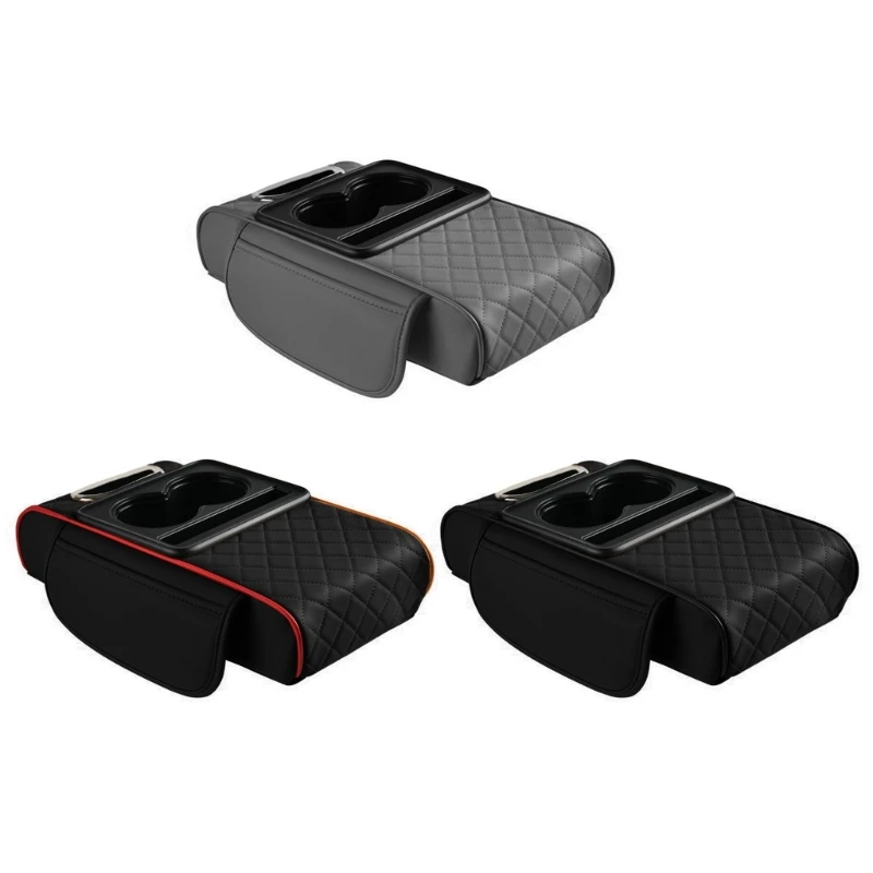 652F Comfortable Car Armrest Rise Simple Setups & Multifunction Use Cushions Designed for Drive Seeking Support & Comfort