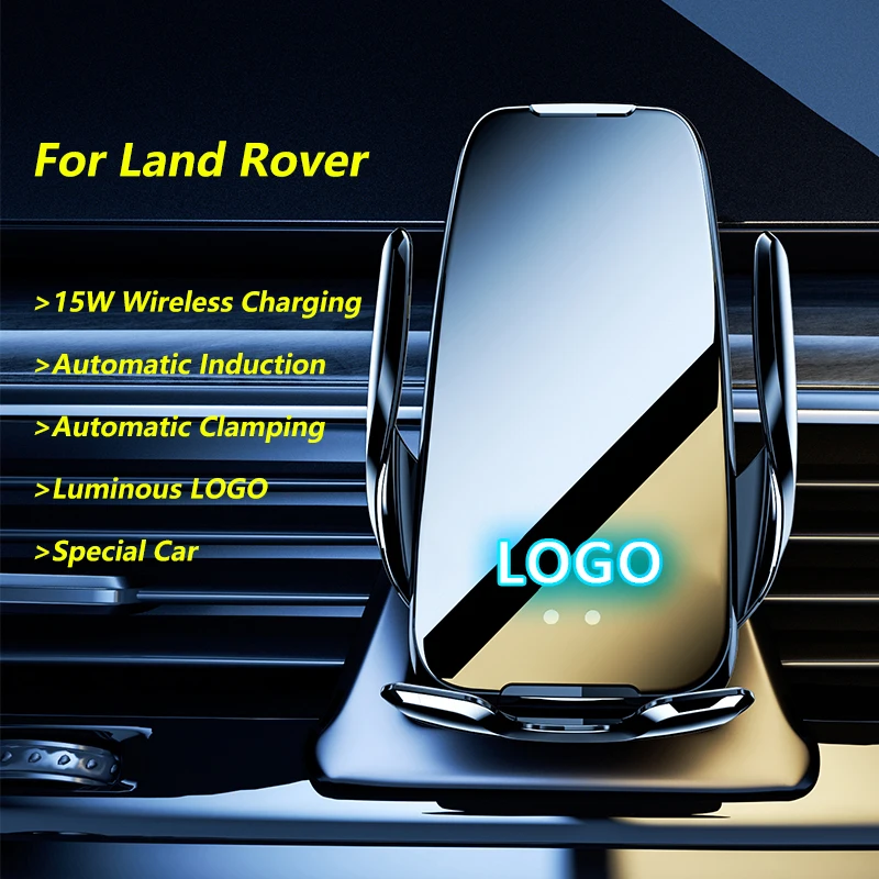 

For Land Rover VELAR RANGE ROVER SPORT EVOQUE Discovery 4 Freelander 2 Car Infrared Sensor Holder Mobile Phone Wireless Charger
