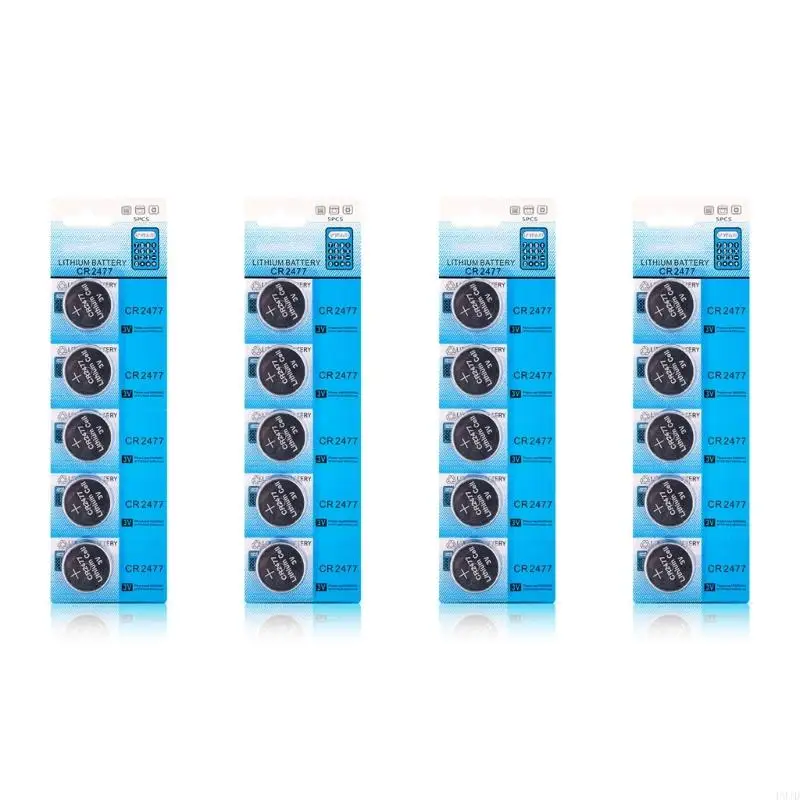 P9JD Pack Of 5/10 CR2477 Button Cell Batteries 3V Lithium Button Battery CR2477 Batteries For Toy And Remote Controls