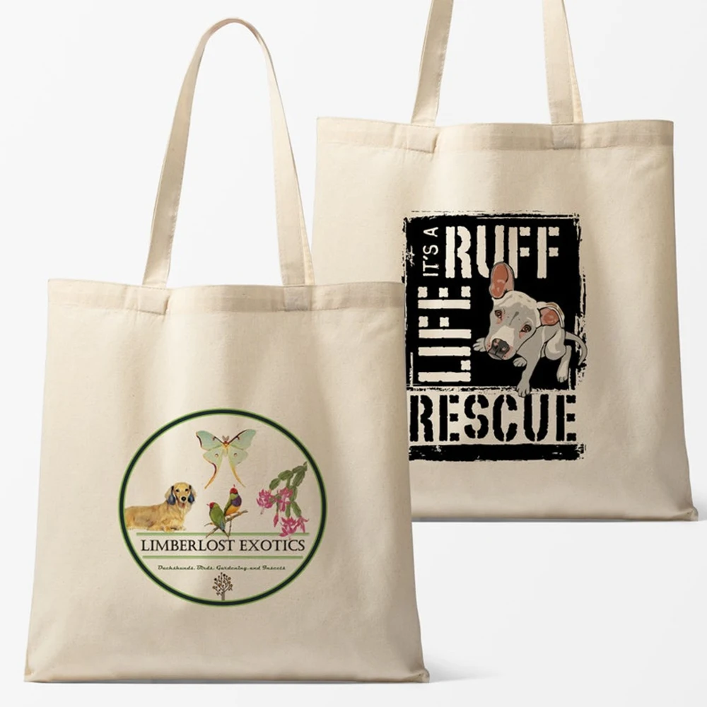 

Literary Light Canvas Tote Bag Personalized Custom Elegant Text Art Enthusiasts Handicraft Supply Weekend Casual Birthday Gift