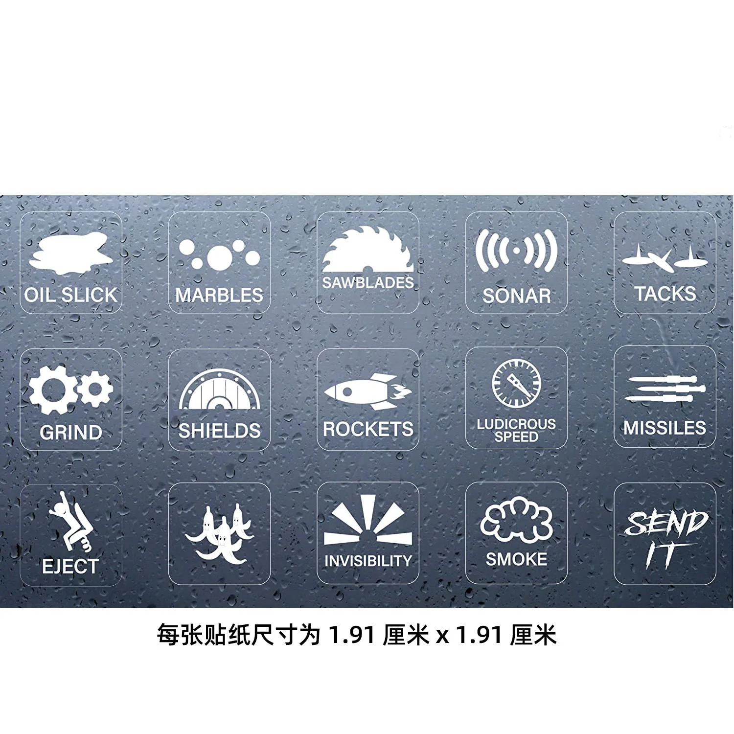 15Pcs/Set Car Switch Button Stickers, Creative Dashboard Console Label Decals, Self-Adhesive Interior Decor for Cars & Trucks