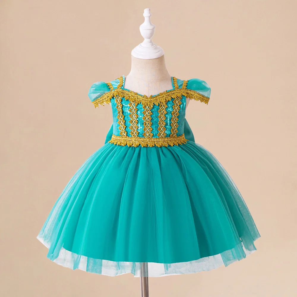 

Baby Little Girls Mermaid Ariel Flower Girl Dress Birthday Party Pageant Toddler Performance Dress L2126