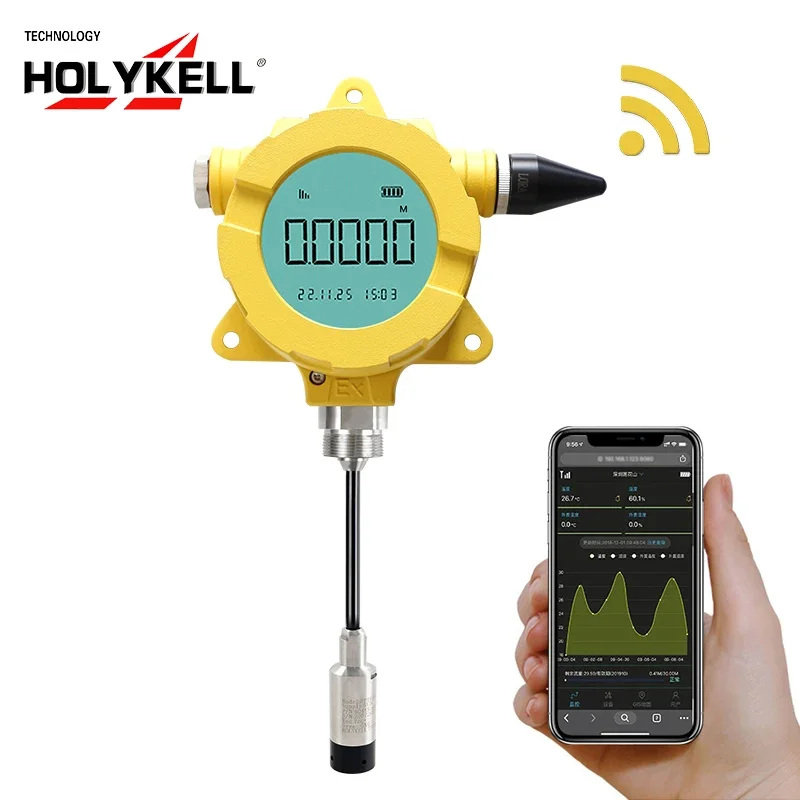 Holykell 4g lora lorawan wireless water fuel tank liquid level sensor transmitter