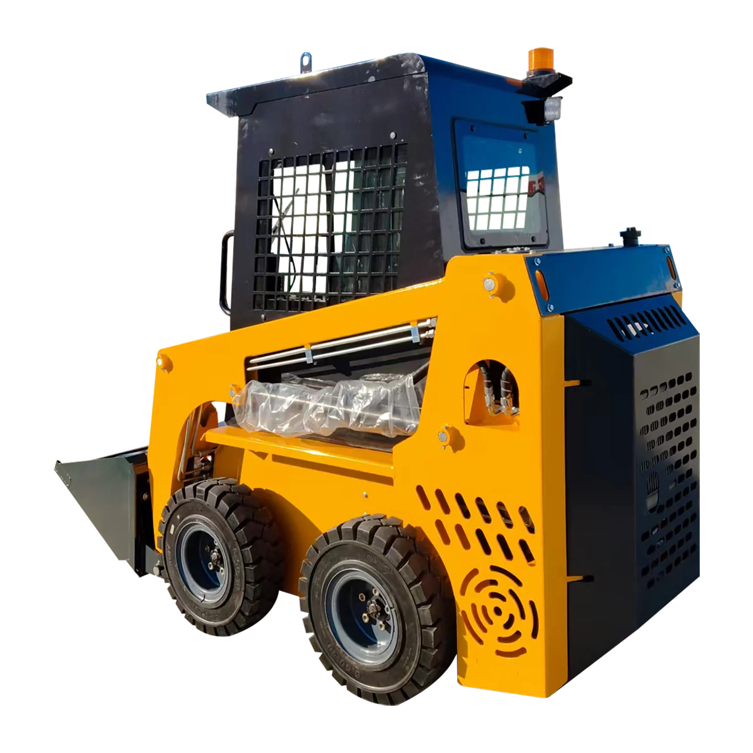 JC25 Compact Skid Steer Loader 380kg Rated Load Quick Attach Mini Loader for Orchard Farm Material Handling CE EPA