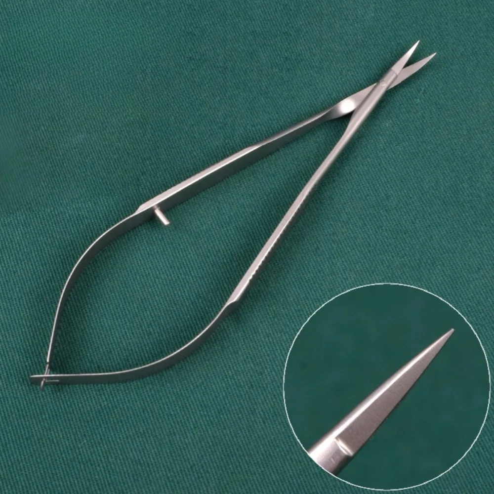 Nożyczki do skórek z rosyjskim ostrzem w kształcie jaskółczego ogona, do manicure, usuwania skórek, martwego naskórka, z zakrzywionym ostrzem ze stali nierdzewnej, sprężynowe nożyczki do skórek.