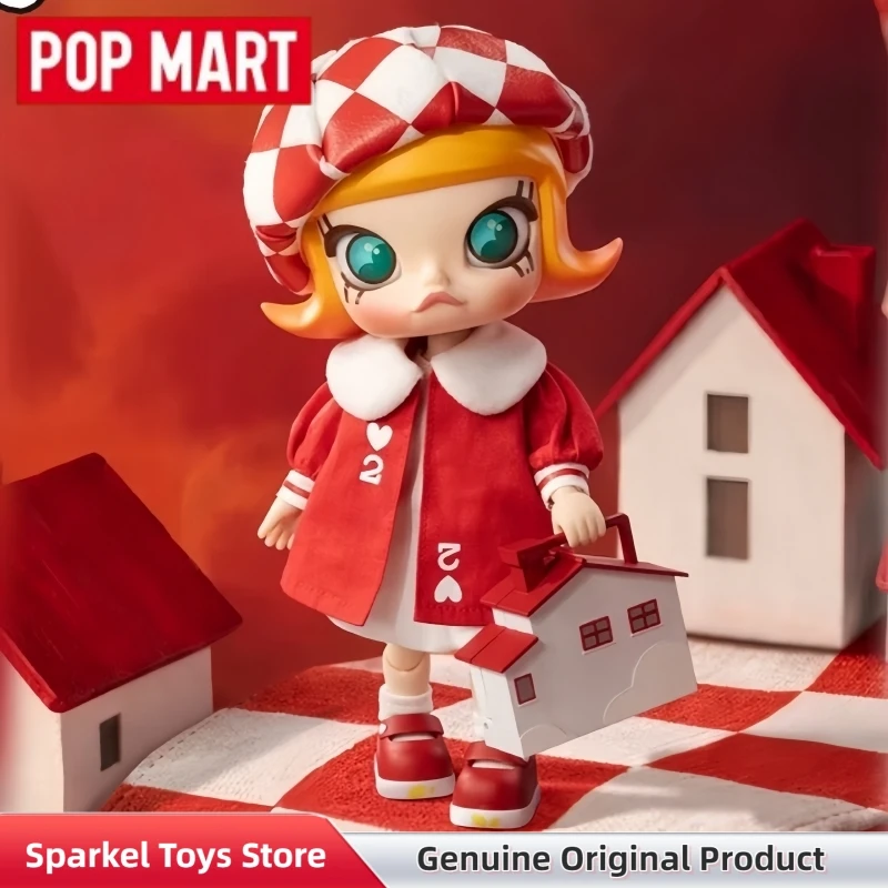 

POPMART Molly 20th Anniversary Series 1/8 Action Figure Blind Box Cute Doll Desk Ornament Model Toys Collect Figurines Gifts