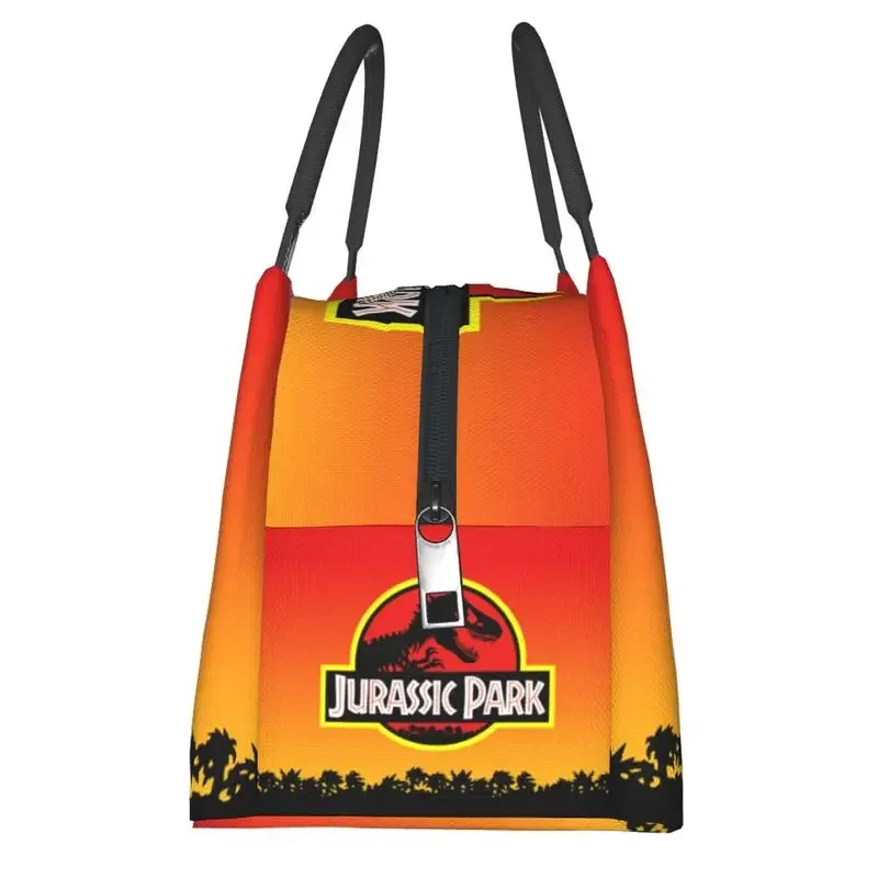 Jurassic Park Dinosaur Print Resuable Lunch Box Women Leakproof Cooler Thermal Food Insulated Lunch Bag Travel Pinic Container