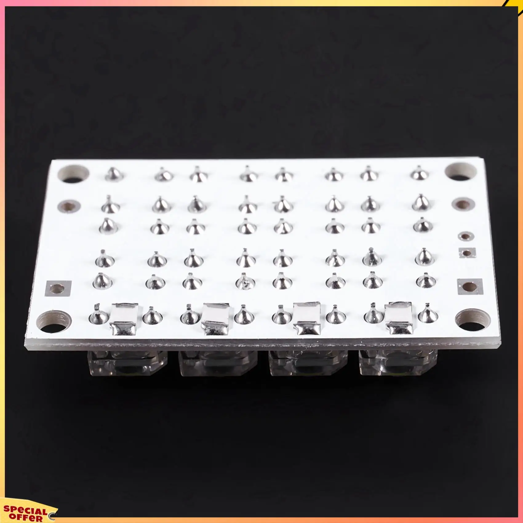 

ABFI 10X New DC 3V 5V 12 LED Super Bright White Piranha LED Circuit Board LED Lights Light Yacht