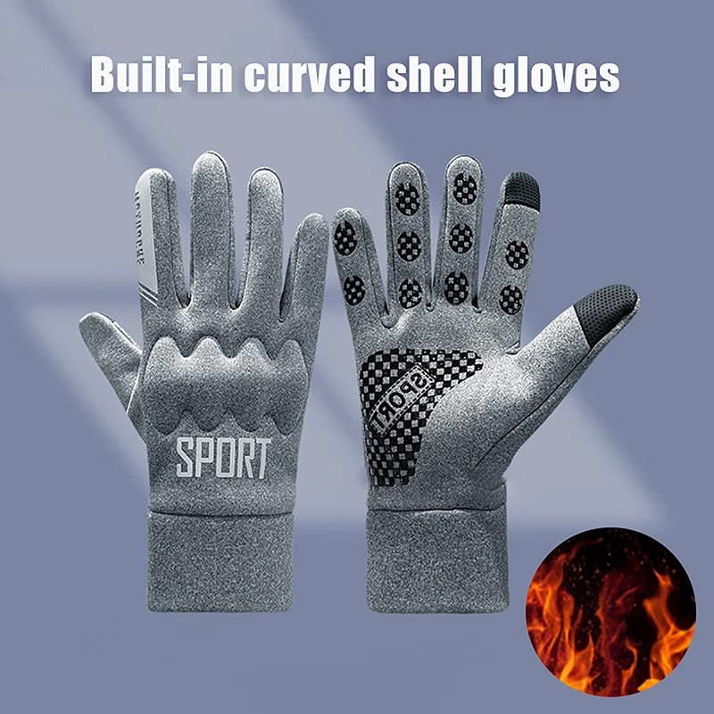 남녀공용 겨울 바이커 장갑, 오토바이 터치스크린 방수 장갑, 따뜻한 방풍 장갑, 사이클링 스노우보드 운전 스키 스포츠