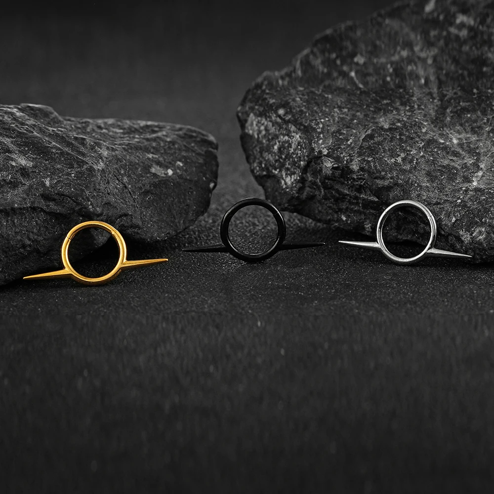 Twolobes 1PCS ASTM F136 Titanium Septum Clicker Nose Rings Hoop Studs Hinged Segment Ear Cartilage Tragus Helix Piercing Jewelry