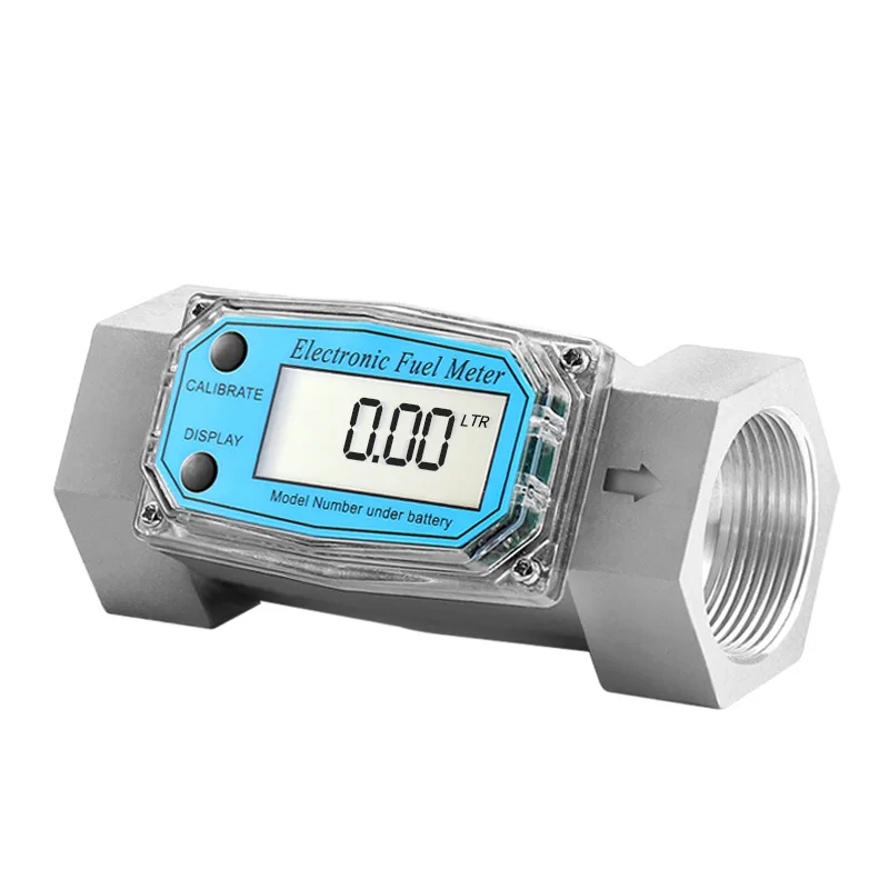 Digital Turbine Flow Meter For Measuring Gasoline Diesel Kerosene Water Sensor PCB Electronic Indicator